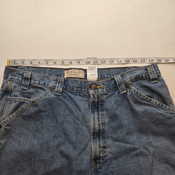 Levi Strauss Signature Carpenter Jeans Mens 36x30 Blue Denim Utility Work - Picture 6 of 11